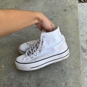 Converse All Star White Canvas High-Tops